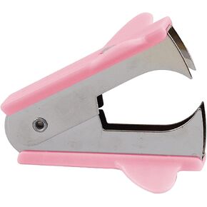 Pink Stapler Removal Tool, Stapler Removals Puller Tool, Wear-Resistant Remover Tool with Non-Slip Handle, Staple Puller Tool Supplies for Students, School, Home, Teachers Staple Removers