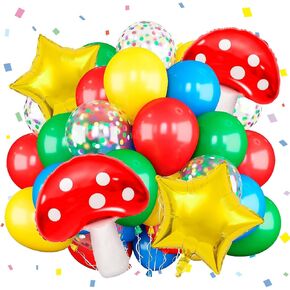 Green Purple Teal Balloons, Video Game Birthday Decorations, 12 Inches Monsters Theme Birthday Party Balloons, Boy Birthday Party Decorations