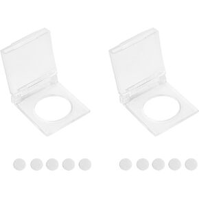 Hufopik 2PCS Diamond Painting Accessories Light Pad Switch Cover, Diamond Art Light Pad Touch Button Protector Cover for Light Pad, Light Table, Light Board，10PCS Back sticker