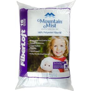 Mountain Mist Fiberfill Polyester Filler, White