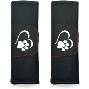 2 Pack Car Seat Belt Shoulder Strap Covers, Seat Belt Covers for A More Comfortable Driving, Belt Shoulder Strap Helps Protect Your Neck and Shoulder for Adults and Children (Dog)