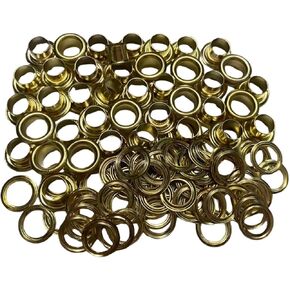 Nahpahtra 100 Set 1/4 inch Hole Size Eyelets Grommets with Washers Set Heavy Duty Metal Rings for Added Strength Clothing, Curtains, Bags Crafts Leather Tag Canvas (Black)