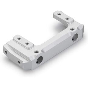 RCLIONS Metal Front Plate Bumper Mount for AXIAL SCX10 II 90046 1/10 RC Crawler Car (Black)