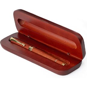 Wordsworth and Black Rollerball Pen-Stunning Luxury Pen Bamboo Rosewood Gold Finish, Refillable, Best Roller Ball Gift Set Pen for Men & Women, Ink Refill, Point Office Pens for Writing
