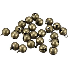 150 pcs Mini Bronze Bell 10mm Fashion Bronze Bell Vintage Bronze 1/4 inch for DIY Bracelet Hanging Christmas Tree Decorations Christmas Decorations Small Bells Craft Bells Craft Supplies