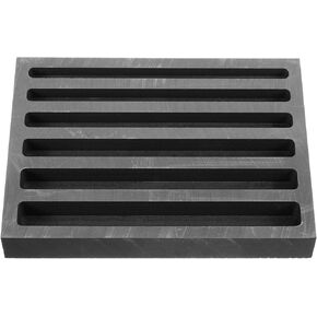 VILLCASE Graphite Ingot Mold, Strip Shape Gold Silver Casting Graphite Crucible Ingot Casting Mold for Nonferrous Copper Metal Melting Casting Refining