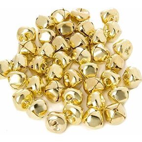 Pack of 200, 1/2" inch Christmas Jingle Bells, Craft Bells for Wreath, Holiday Home Decor, Jewelry Making and Christmas Decoration (Silver)