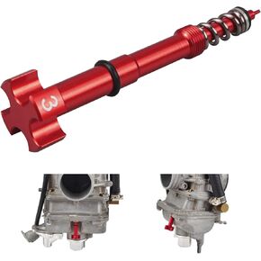 NICECNC Red Universal Air/Fuel Mixture Screw Adjuster Keihin FCR Carb Motorcycle Compatible with Honda Yamaha Kawasaki Suzuki CRF YZF WR KXF KLX RMZ,See Fitment