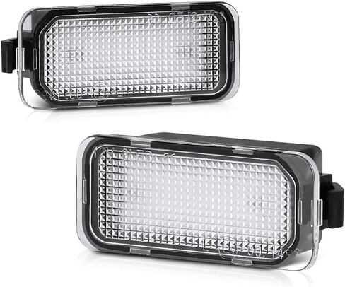 زوج بديل لمجموعة مصابيح لوحة الترخيص LED الكاملة من VIPMOTOZ لسيارة Ford Edge Ranger C-Max Transit Connect 150 250 350HD - 6000K Diamond White، مجموعة مكونة من قطعتين in Kuwait