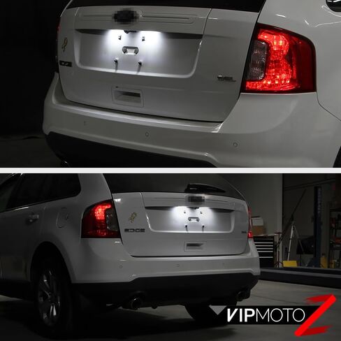 زوج بديل لمجموعة مصابيح لوحة الترخيص LED الكاملة من VIPMOTOZ لسيارة Ford Edge Ranger C-Max Transit Connect 150 250 350HD - 6000K Diamond White، مجموعة مكونة من قطعتين in Kuwait
