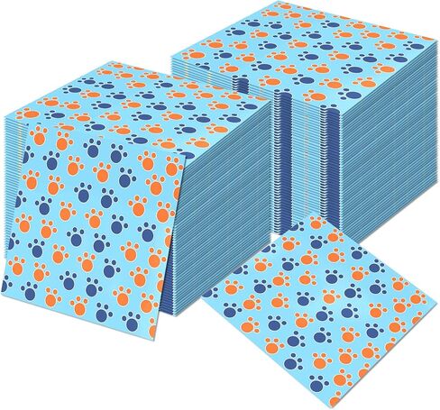 Janlaugh Cartoon Blue Dog Disposable Napkins 40 Pcs Dog Birthday Decorations Blue Dog Paw Print Napkins for Blue Dog Theme Birthday Party Supplies Baby Shower Decorations in Saudi Arabia