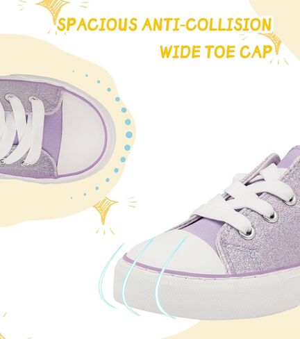 Toddler Kids Canvas Sneakers Sparkle Glitter Sequins Shoes Slip On Soft and Durable in Saudi Arabia