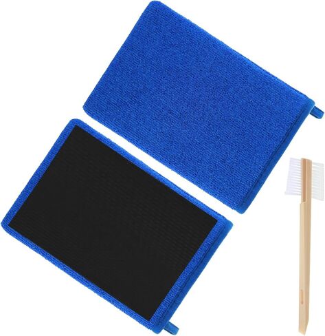 2 Pcs Clay Mitt for Car Detailing Microfiber Wash Mitts for Car Washing Clay Towel Clay Mitt Auto Detailing Clay Bar Kit Clay Towel Auto Detailing Claybar with Brush for Glass Windshield Polishing in Saudi Arabia