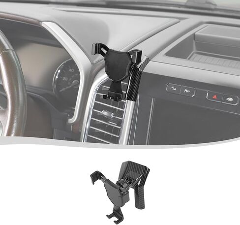 Voodola for Ford F150 F250 2015-2020 وحدة التحكم المركزية داش حامل هاتف حامل هاتف فتحة تهوية حامل هاتف متوافق مع Ford F150 2015-2020 (معظم الهواتف) in Saudi Arabia