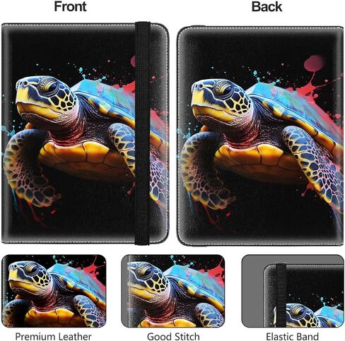 Passport Cover for Women & Men with RFID Blocking, Waterproof Passport Wallet and Luggage Tag Set，PU Leather Travel Documents Organizer, Passport Holder with Card Slot，Dragonfly Moon in Kuwait