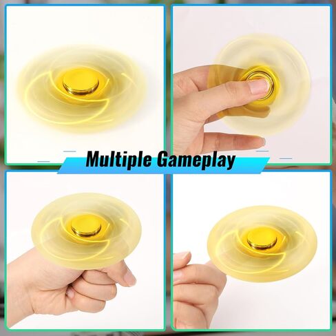 Gigilli 2Pcs Fidget Spinner for Kids Adults Stress Relief Sensory Fidget Toys Cool Electroplated Fidget Spinners for Kids ADHD Autism Halloween Birthday Gifts Fidgets Classroom Prizes for Boys Girls in Saudi Arabia