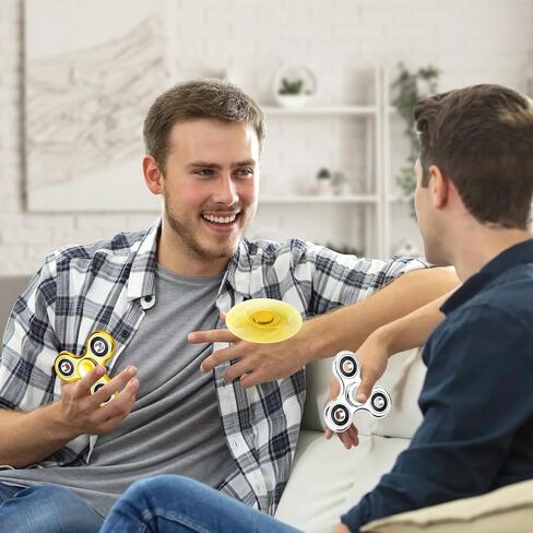 Gigilli 2Pcs Fidget Spinner for Kids Adults Stress Relief Sensory Fidget Toys Cool Electroplated Fidget Spinners for Kids ADHD Autism Halloween Birthday Gifts Fidgets Classroom Prizes for Boys Girls in Saudi Arabia