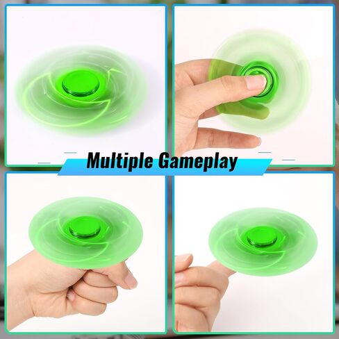 Gigilli 2Pcs Fidget Spinner for Kids Adults Stress Relief Sensory Fidget Toys Cool Electroplated Fidget Spinners for Kids ADHD Autism Halloween Birthday Gifts Fidgets Classroom Prizes for Boys Girls in Saudi Arabia
