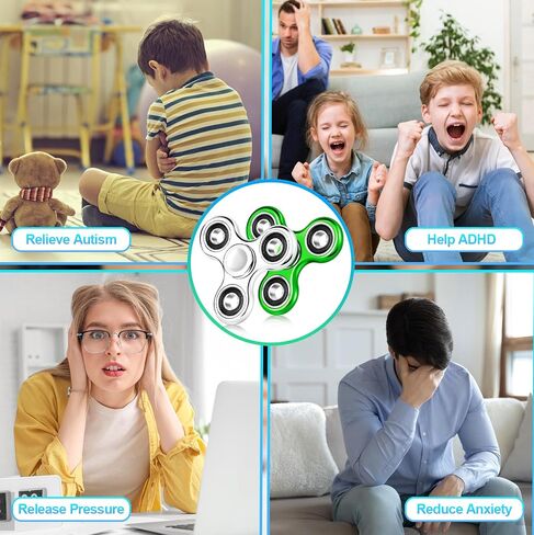 Gigilli 2Pcs Fidget Spinner for Kids Adults Stress Relief Sensory Fidget Toys Cool Electroplated Fidget Spinners for Kids ADHD Autism Halloween Birthday Gifts Fidgets Classroom Prizes for Boys Girls in Saudi Arabia
