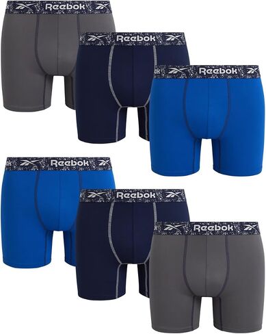 Reebok Men's Sport Soft Performance Boxer Briefs (6 Pack) in Saudi Arabia