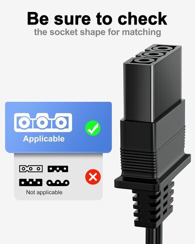 VHBW for Singer Sewing Machine Foot Pedal Compatible with Singer 4452 4443 4432 4423 4411 5554 5532 5523 5511 160s 150s 140s 130s(359102-001),for Singer Sewing Machine Power Cord in Saudi Arabia