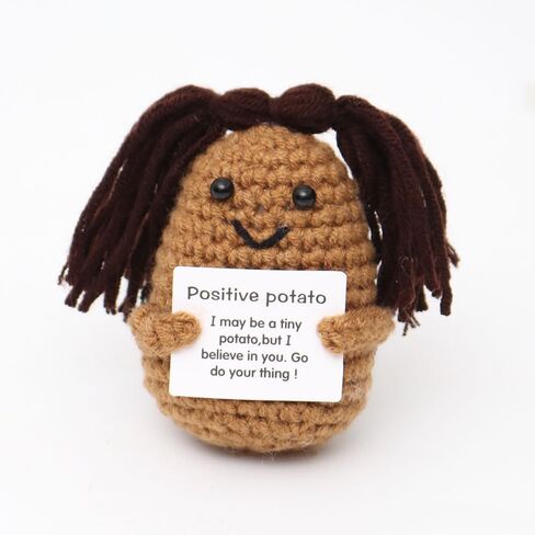 25PCS Mini Funny Positive Crochet Animals Bulk Emotional Support Plushies Handmade Emotional Support Crochet Animals Inspirational Gifts for Women Men Employee Appreciation Gifts Bulk in Saudi Arabia