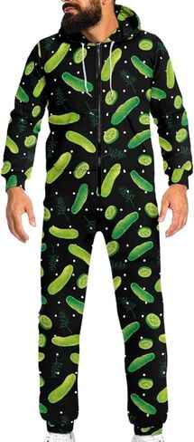 Jndtueit Christmas Men Women Long Sleeve Onesie Jumpsuit, Unisex Hoodie Sweatsuit Jogging Athletic Suits, Cozy Onesie Pajama in Kuwait