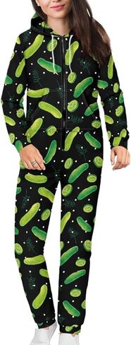 Jndtueit Christmas Men Women Long Sleeve Onesie Jumpsuit, Unisex Hoodie Sweatsuit Jogging Athletic Suits, Cozy Onesie Pajama in Kuwait