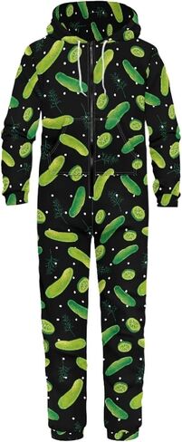 Jndtueit Christmas Men Women Long Sleeve Onesie Jumpsuit, Unisex Hoodie Sweatsuit Jogging Athletic Suits, Cozy Onesie Pajama in Kuwait