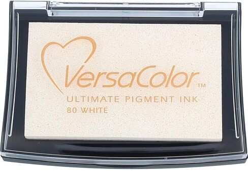 Tsukineko Versascolor Ink Pad, 4 x 4 cm, White in Saudi Arabia