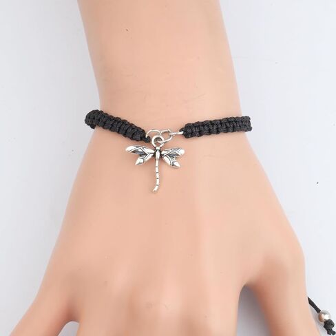 HOLLP Dragonfly Inspirational Jewelry Best Friend Gift Dragonfly Braided Rope for Dragonfly Lover in Saudi Arabia
