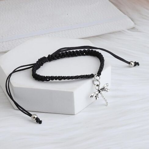 HOLLP Dragonfly Inspirational Jewelry Best Friend Gift Dragonfly Braided Rope for Dragonfly Lover in Saudi Arabia