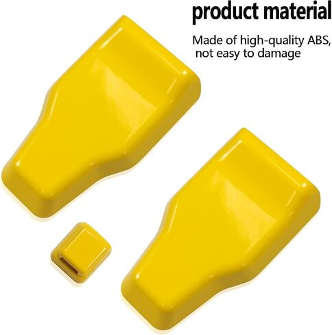 Rear Tail Door Window Hinge & Rear Rain Wiper Nozzle Decorative Cover Trim Compatible for Jeep Wrangler JL 2018-2021 ABS 3pcs(Yellow) in Saudi Arabia