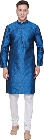 Maple Clothing Men's Kurta Pajama Poly Silk Indian Wedding Party Dress in Saudi Arabia