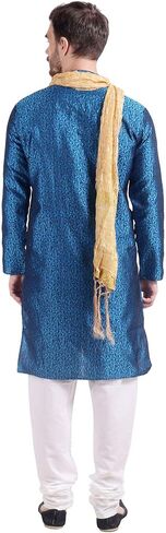 Maple Clothing Men's Kurta Pajama Poly Silk Indian Wedding Party Dress in Saudi Arabia