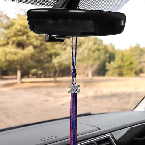 Endea Graduation Mixed Double Color Tassel with Silver Bling Charm (Royal Blue/Red, 2025) in Saudi Arabia