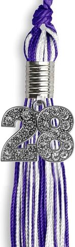 Endea Graduation Mixed Double Color Tassel with Silver Bling Charm (Royal Blue/Red, 2025) in Saudi Arabia