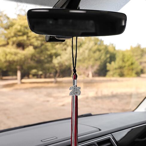 Endea Graduation Mixed Triple Color Tassel with Silver Bling Charm (Black/Red/White, 2025) in Saudi Arabia