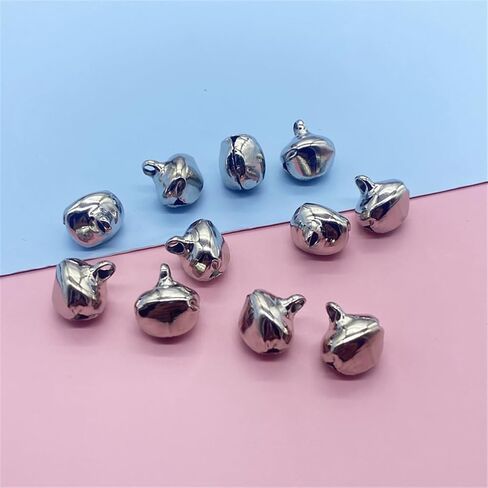 1/4-Inch Jingle Bell/Small Bell/Mini Bell DIY Bracelet Anklets Necklace Knitting/Jewelry Making, 100pcs (Silver) in Saudi Arabia