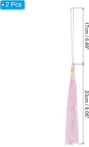 PATIKIL Tassel Graduation, 2 Pcs Graduation Cap Tassel for Graduation Cap Decorate Tassel Charm for Graduation Party Ceremonies Souvenir, Black in Saudi Arabia