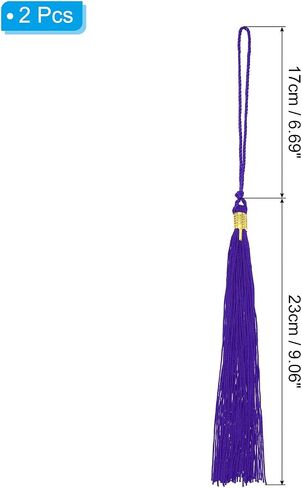 PATIKIL Tassel Graduation, 2 Pcs Graduation Cap Tassel for Graduation Cap Decorate Tassel Charm for Graduation Party Ceremonies Souvenir, Black in Saudi Arabia