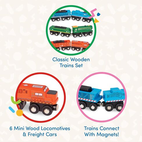 Battat – Train Set For Kids, Toddlers – 29Pc Train Track Set With Trains And Accessories – Developmental Toy- All Aboard Train Set – 2 Years + in Saudi Arabia