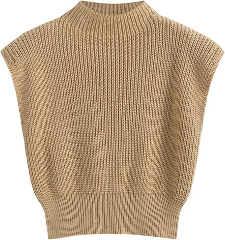 CIDER Solid High Neck Knit Vest in Saudi Arabia