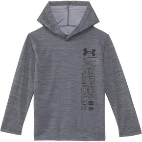 سترة بغطاء للرأس Wordmark Twist Mesh للأولاد من Under Armour (للأطفال الصغار)