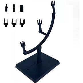 Model Display Rack,Suitable for Gundam Model Stand Action Figure Stand and HG, MG and RG Model Character Display Stand. (for HG), Black