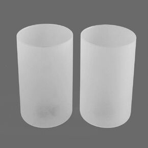 2 Pack Frosted Glass Lamp Shade, Accessory Glass Fixture Replacement Globe or Lampshade with 1-5/8-Inch Fitter Opening A00019