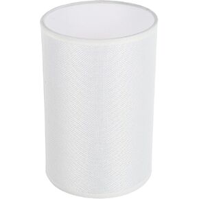MILISTEN E27 White Linen Drum Lamp Shade, Chandelier Lamp Shades, Cloth Wall Lamp for Lamp Shade Replacement, 8. 06X5. 31X5. 31In