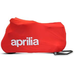 Aprilia OEM Premium Indoor Motorcycle Cover for RSV4 and RS660 Polyester Construction with Elastic Lower Lip, No Scratch High Loop Inner Liner, an Official Aprilia Accessory 607590M (Red)