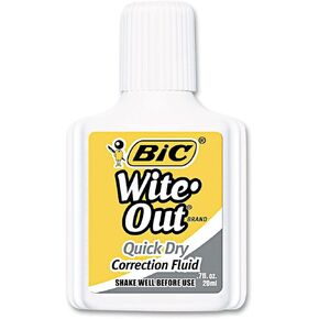 BICWOFQD12WE - Wite-Out Quick Dry Correction Fluid