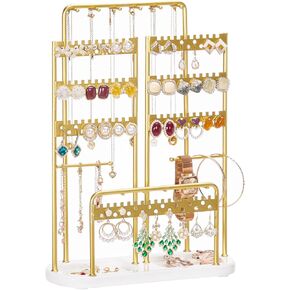Homde Jewelry Organizer Holder Metal: Office Women’s Elegance - Large Jewelry Tree with Necklace Earring Bracelet Rack